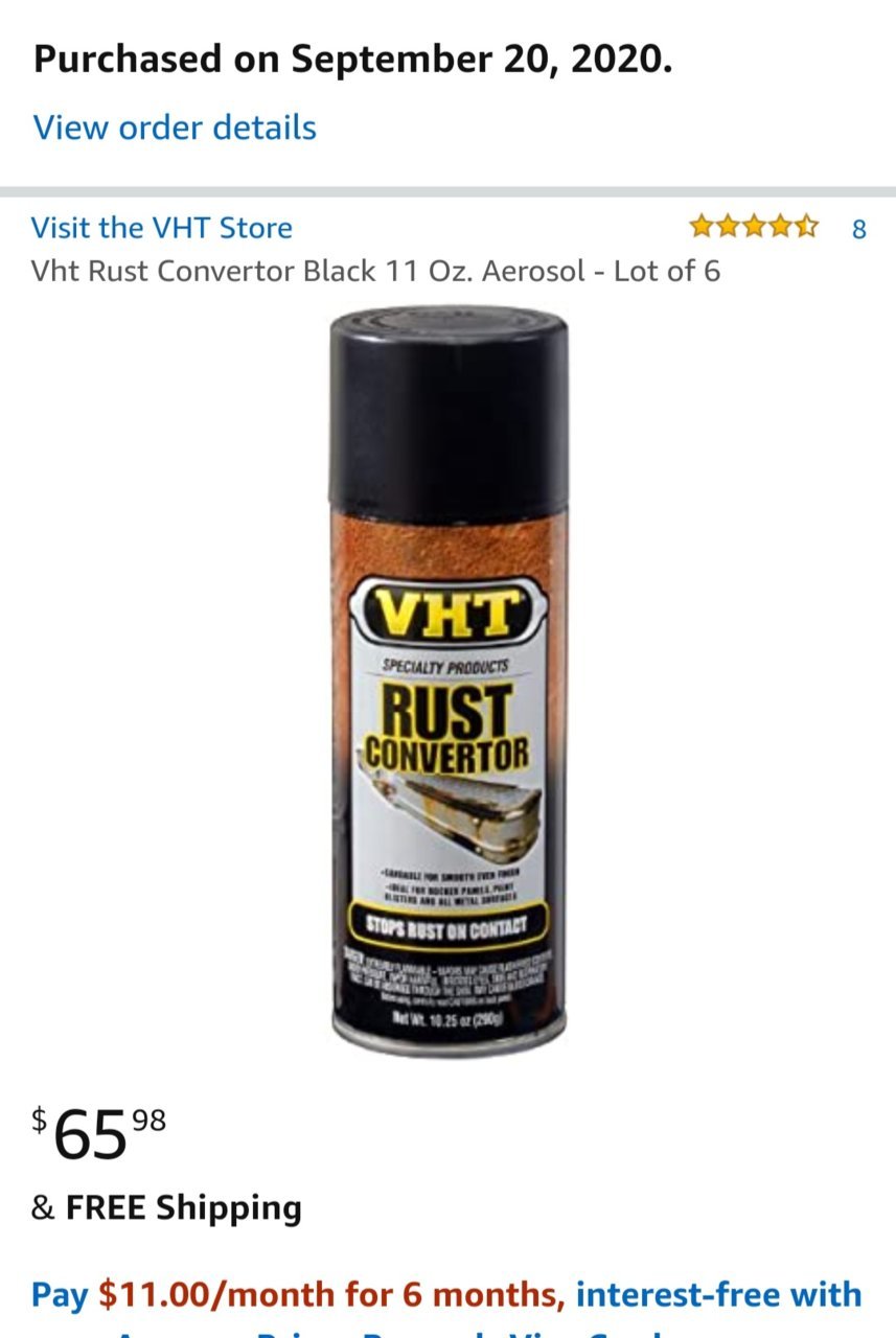 Fluid Film Black 11.75 oz Pack of 3 Rust Converter Spray with Rust