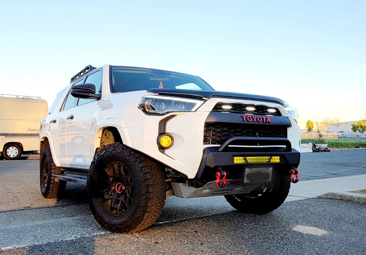 Would 1 inch front lift plus bumper cut fit 285s? Toyota 4Runner