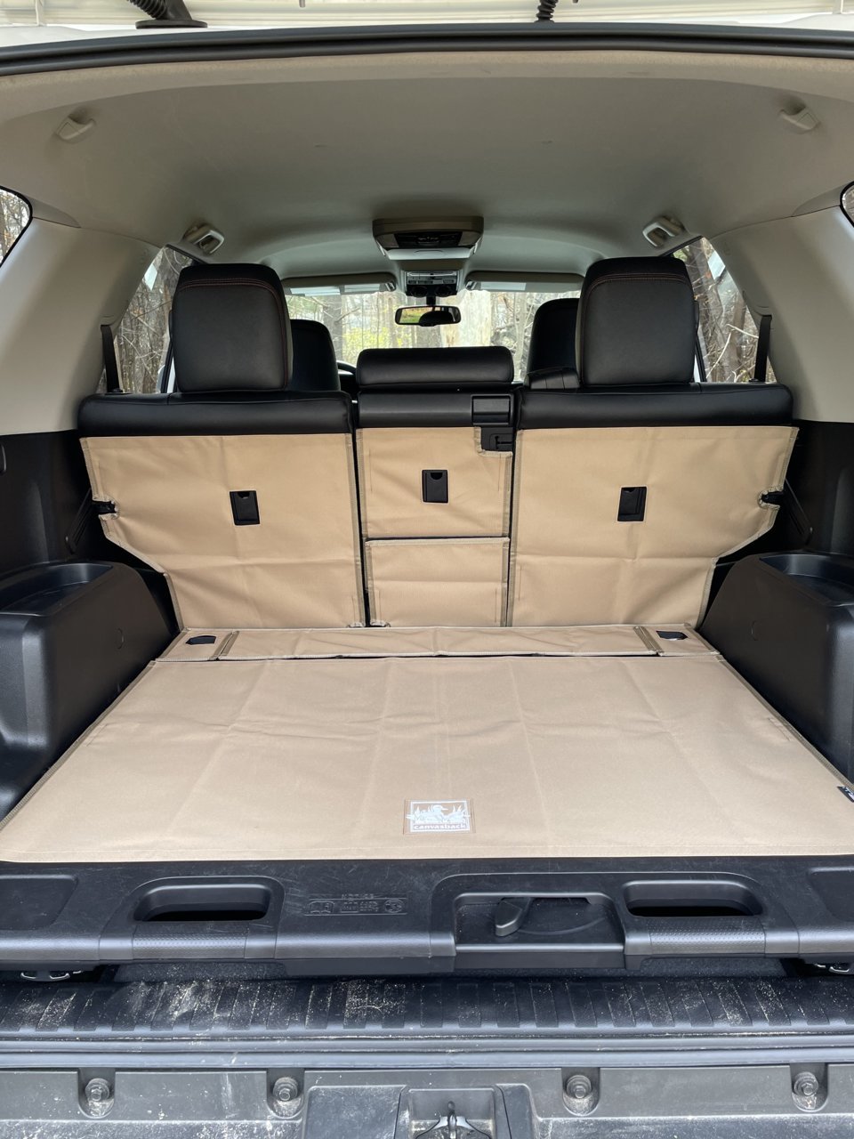 2010-2019 Toyota 4Runner No 3rd Row/With Tray Canvasback Cargo Liner BLACK