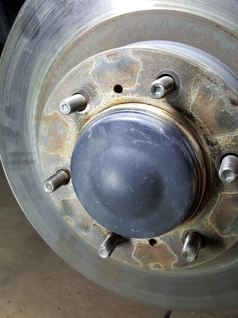 4Runner brake rotor showing bolt release holes.jpg