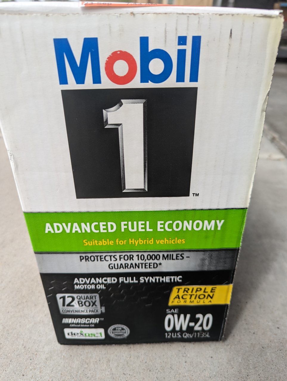Mobil 1 Advanced Fuel Economy 0W-20 for GM, Honda, Nissan and