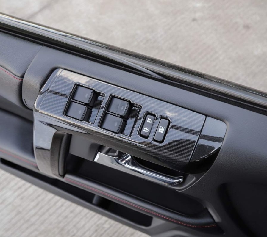 ABS Carbon Fiber Console GPS Navigation Frame Trim for Toyota 4Runner 2014-2019