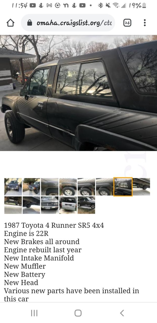 1987 4runner for sale near me | Toyota 4Runner Forum ...
