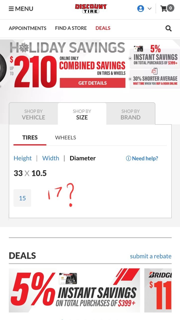 Anyone running 33x10.5r17? | Toyota 4Runner Forum [4Runners.com]