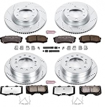 Ceramic Brake Pads and Rotors Front Kit For 1996-2002 Toyota 4Runner Drill
