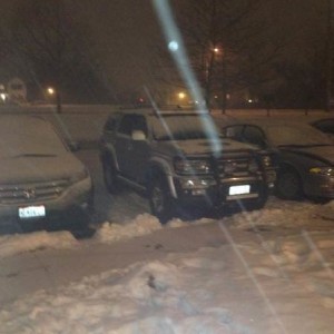 Light bar installed and wired in time for the snow