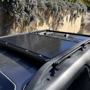 100W solar & 80/20 crossbars