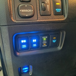 OEM dash switches ON