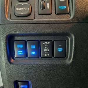 OEM dash switches illuminated