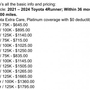 4runner Warranty