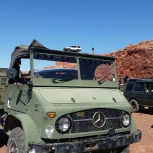 Look a toy 4runner on a Unimog