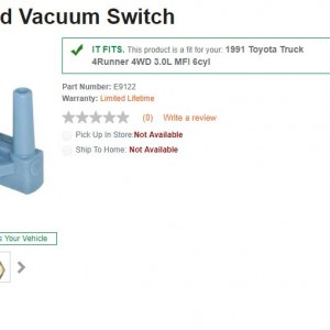 Ported Vacuum Switch