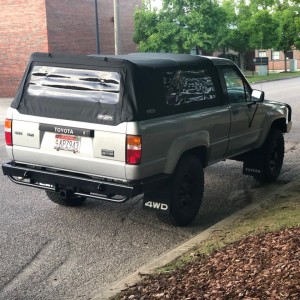 4/27/19 Fresh bumper, hitch, and corner trim