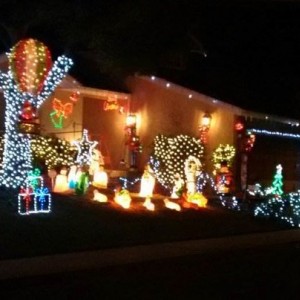 Neighborhood xmas lights