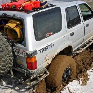 Stuck in the mud in Panamint Valley