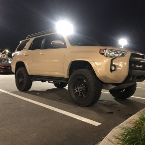 2016 TRD Pro Quicksand Toytec preload spacer lift sagged C4 Fab Gobi Leveled 1