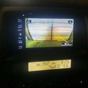 Backup cam installed